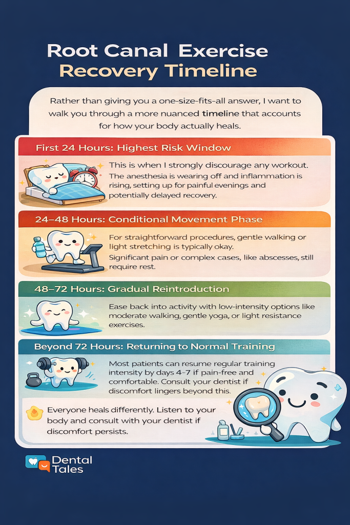 Root Canal Exercise Recovery Timeline